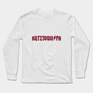 kutztown lightning bolt lettering Long Sleeve T-Shirt